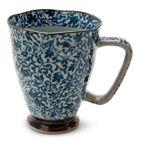 Kyo Karakusa 12 ounce floral mug