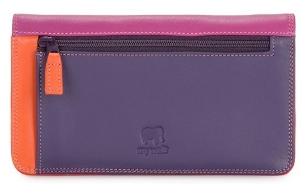 My Walit medium matinee wallet sangria back view