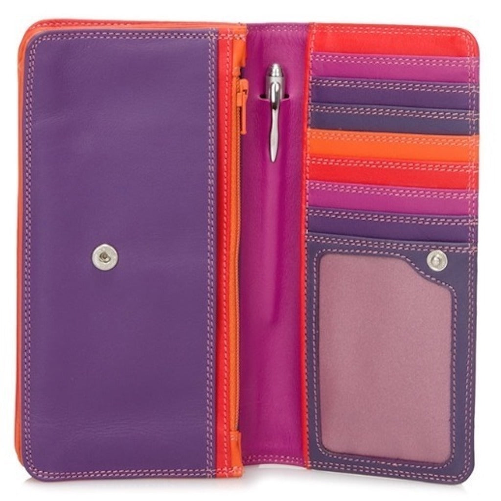My Walit medium matinee wallet sangria open view