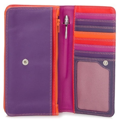 My Walit medium matinee wallet sangria open view
